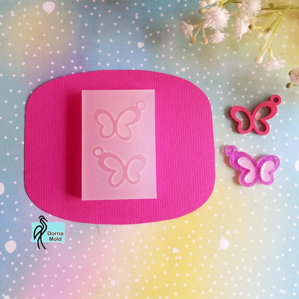 d69-1 قالب سیلیکونی پروانه کوچک پیندار
